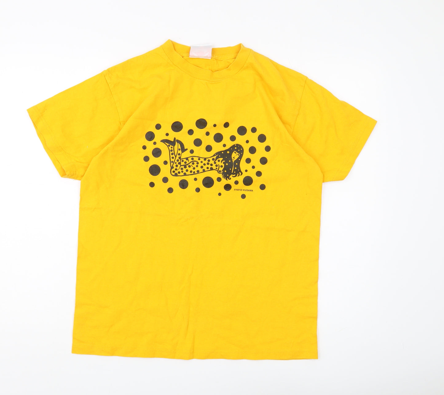 Yayoi Kusama Men's Yellow Graphic Medium T-Shirt