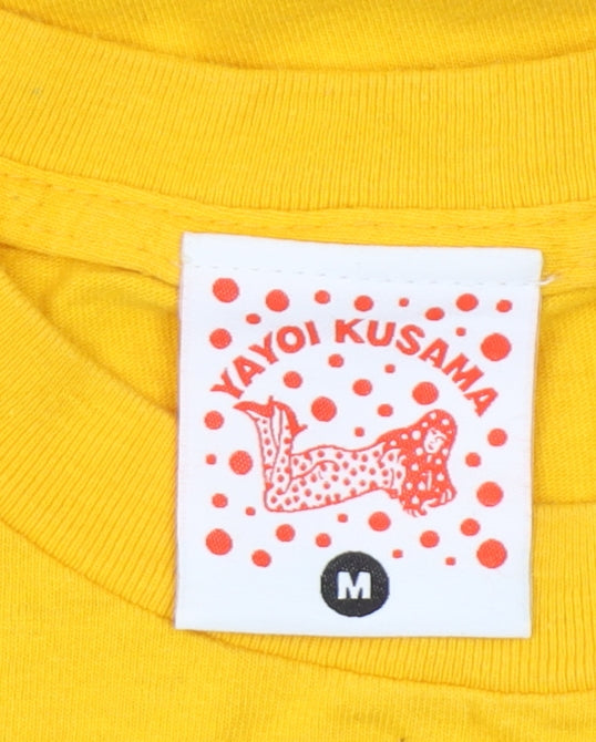 Yayoi Kusama Men's Yellow Graphic Medium T-Shirt
