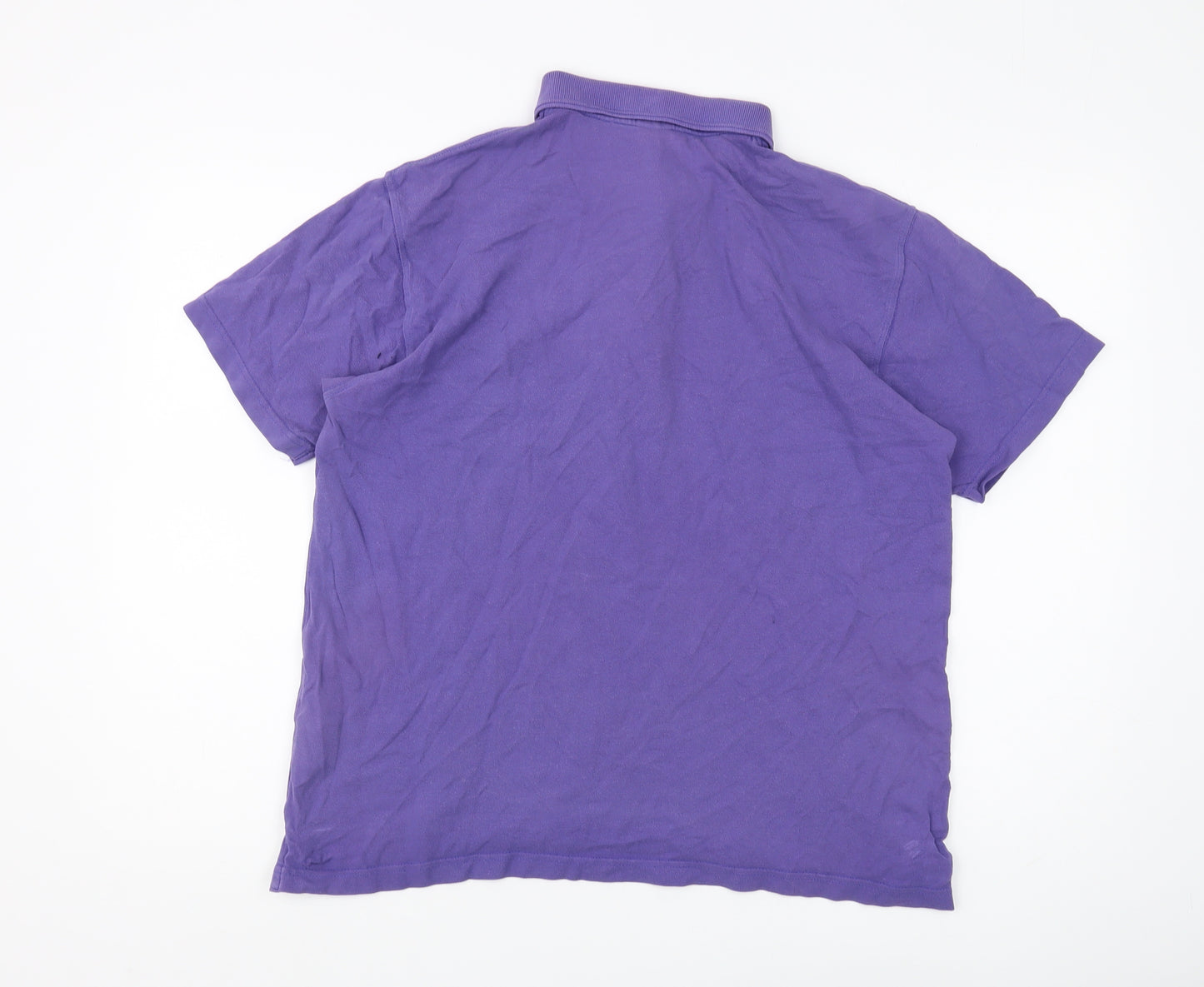 Cotton Traders Men's Purple Polo Shirt M