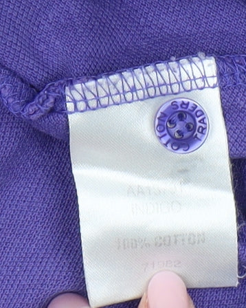 Cotton Traders Men's Purple Polo Shirt M
