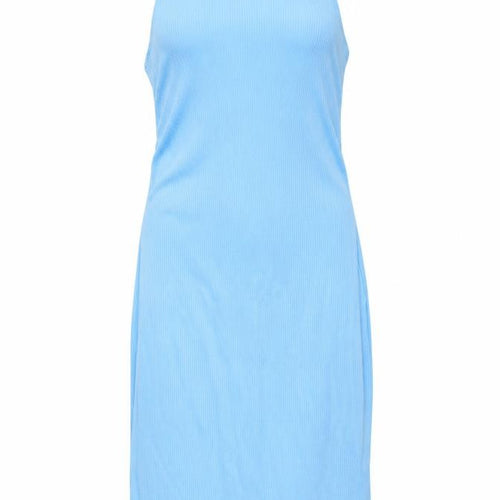 H&M Women's Blue Midi Slip Dress, Size L, Casual