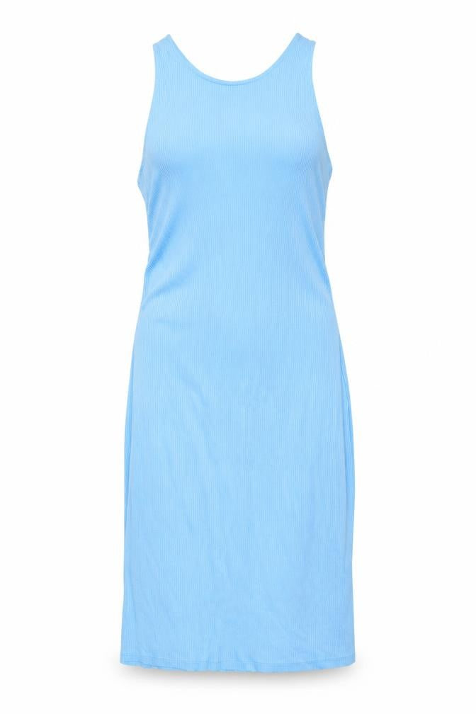 H&M Women's Blue Midi Slip Dress, Size L, Casual