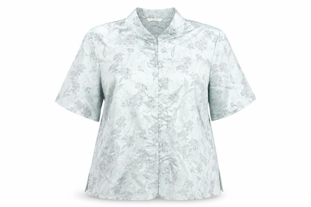 Front view of Marks & Spencer Women's Floral Button-Up Shirt