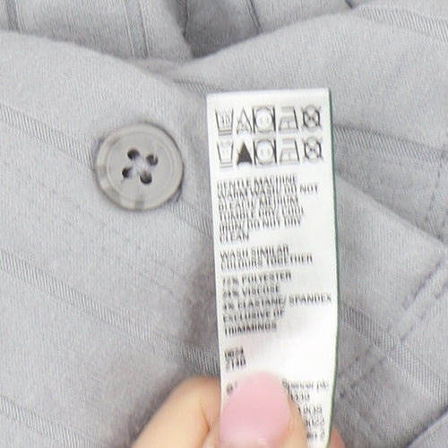 Marks and Spencer Women's Grey Long Sleeve Pyjama Top