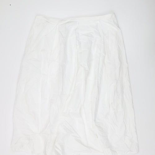 Marks and Spencer Women's White Cotton Skirt Size 20