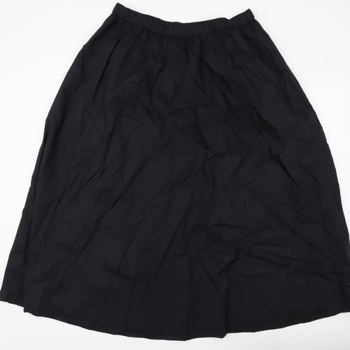 Marks and Spencer Women's Black Long Cotton Skirt Size 20