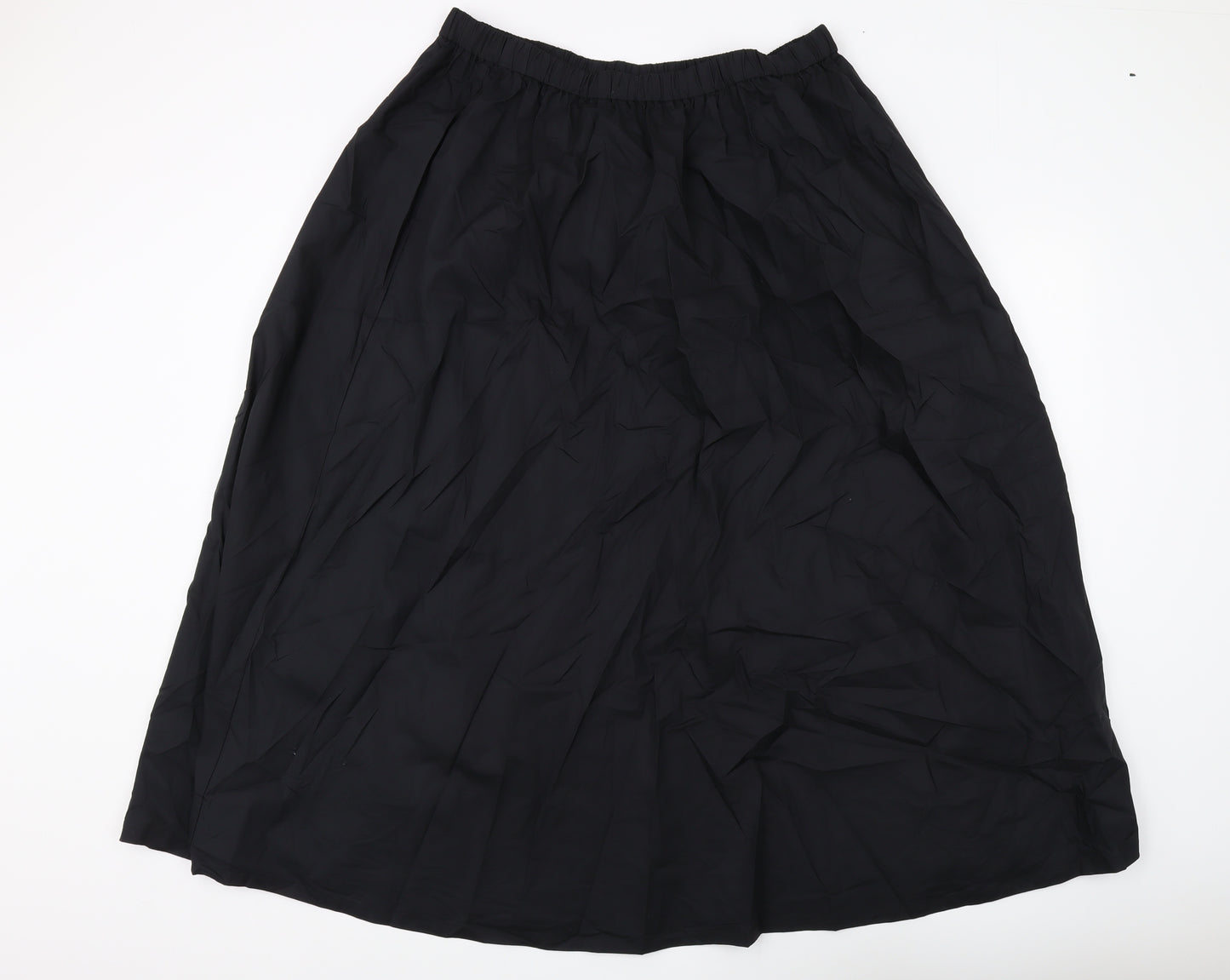Marks and Spencer Women's Black Long Cotton Skirt Size 20