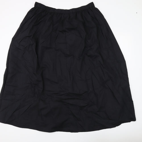 Marks and Spencer Women's Black Long Cotton Skirt Size 20