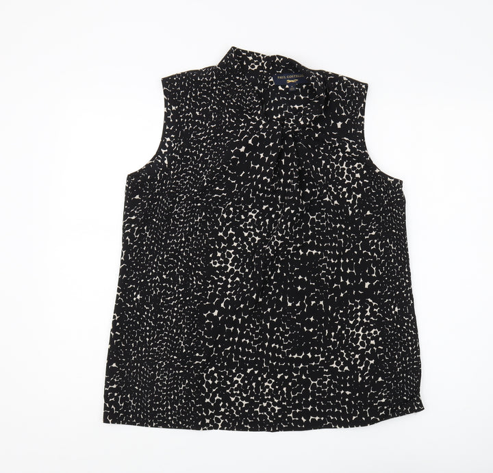 Paul Costelloe Women's Black Sleeveless Blouse Size 16