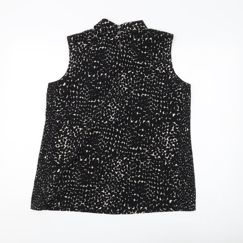 Paul Costelloe Women's Black Sleeveless Blouse Size 16