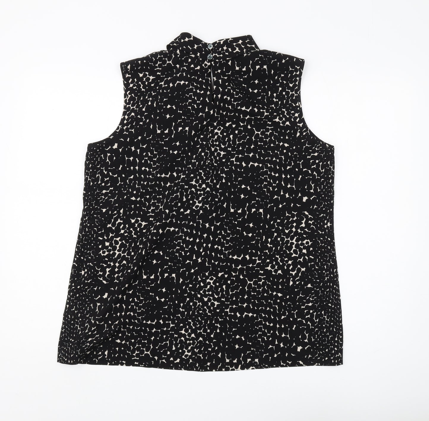 Paul Costelloe Women's Black Sleeveless Blouse Size 16