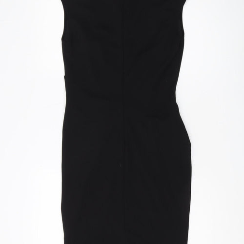 Lipsy Women's Black Bodycon Dress, Size 12