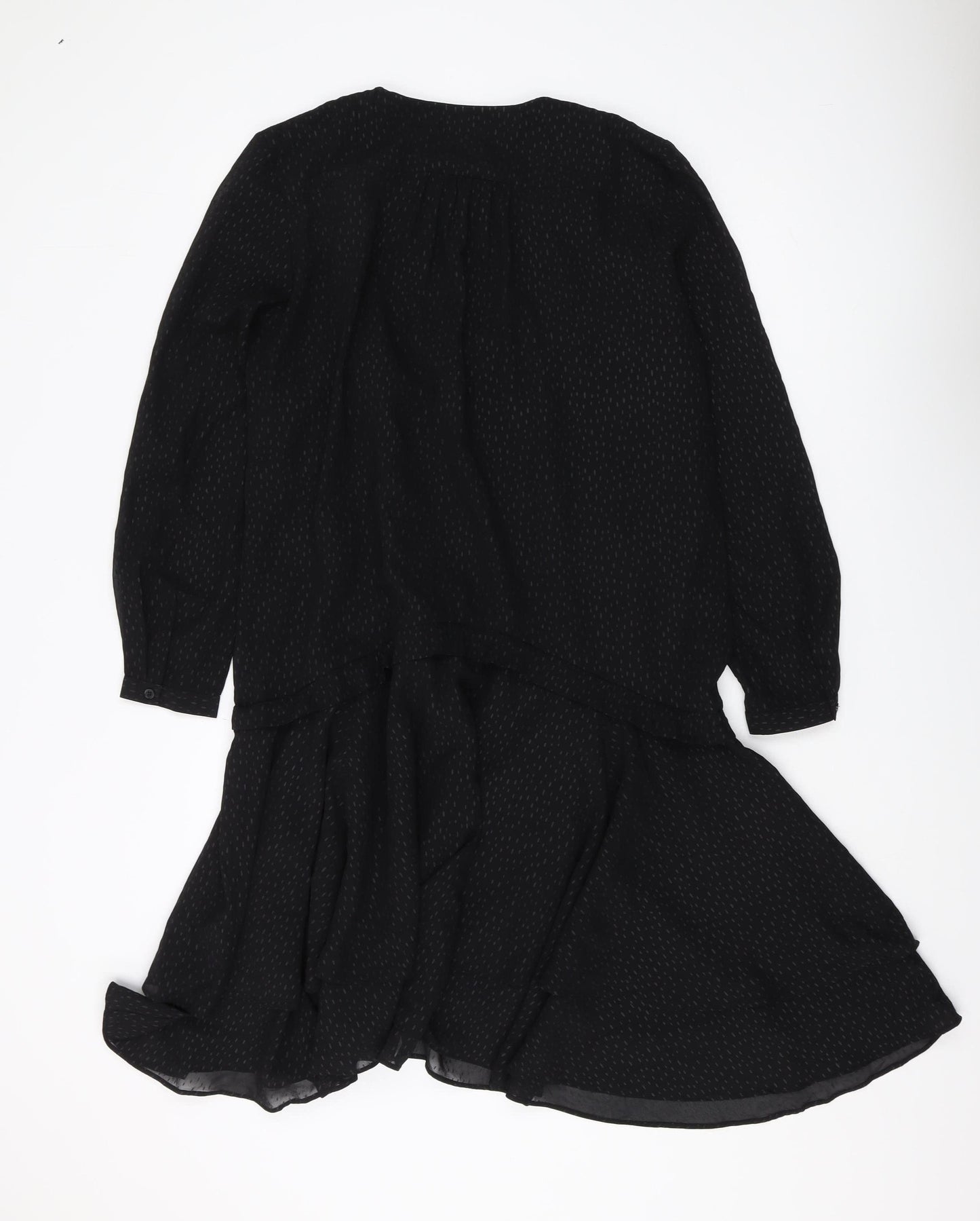 Great Plains Women's Black M Hi-Low Shift Dress