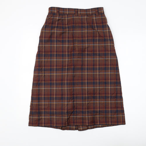 Autograph Women's Plaid Midi Skirt in Multicoloured