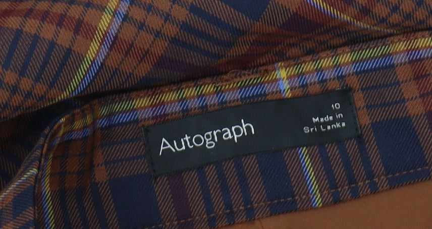 Autograph Women's Plaid Midi Skirt in Multicoloured