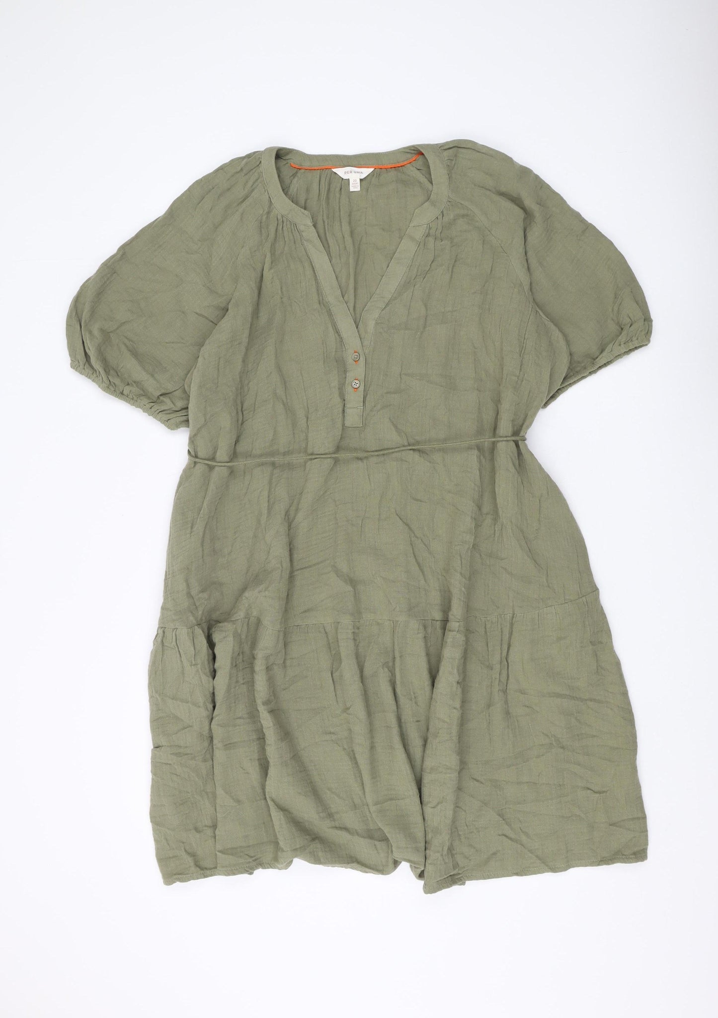 Marks and Spencer Women's Green A-Line Dress, Size 20