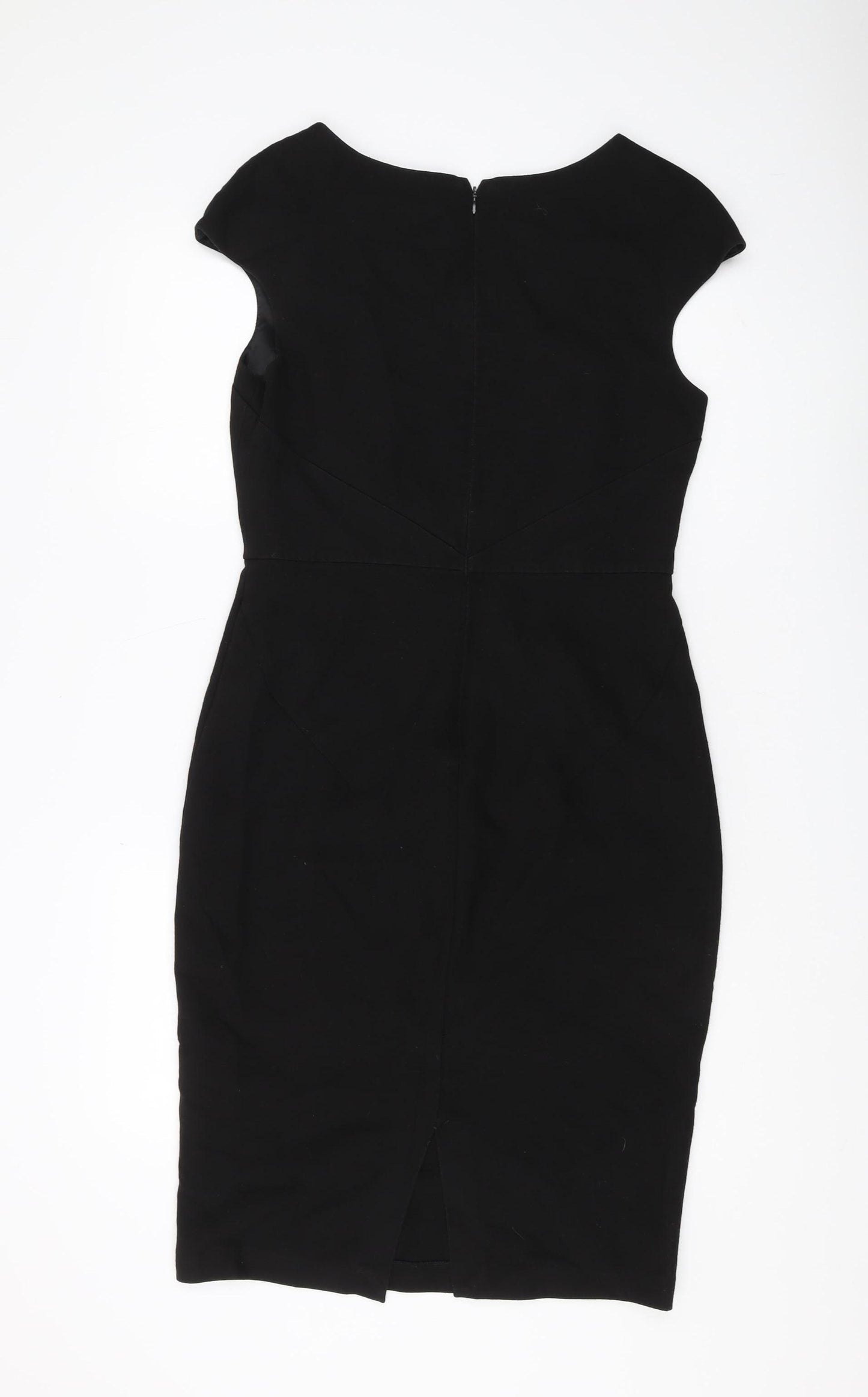 Zara Women's Black Sheath Dress, Size L, Elegant Party Look
