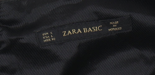 Zara Women's Black Sheath Dress, Size L, Elegant Party Look