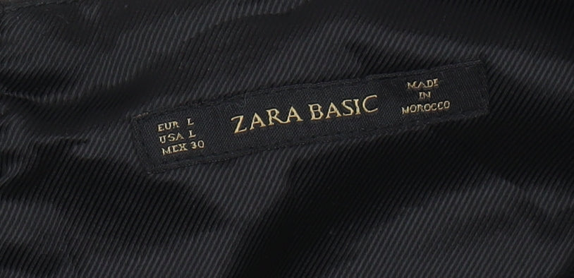 Zara Women's Black Sheath Dress, Size L, Elegant Party Look