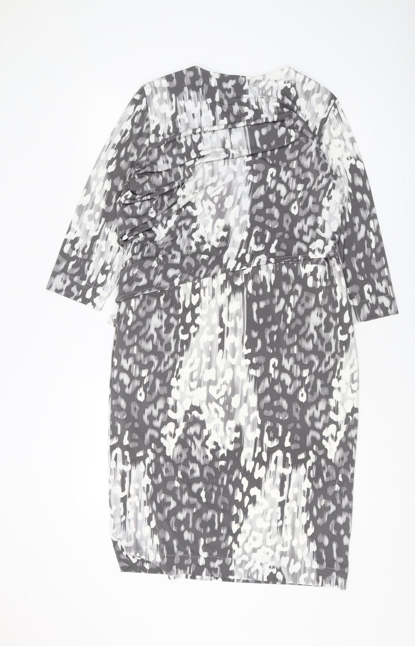 Marks and Spencer Women's Grey Animal Print Sheath Dress