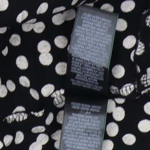 Marks and Spencer Women’s Black Polka Dot Skirt, Size 8