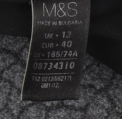 Marks and Spencer Women's Grey Pencil Skirt, Size 12
