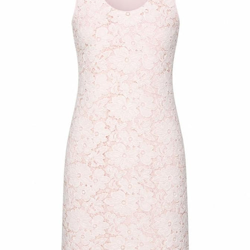 Women's Pink Floral Lace Sheath Dress - Size XS