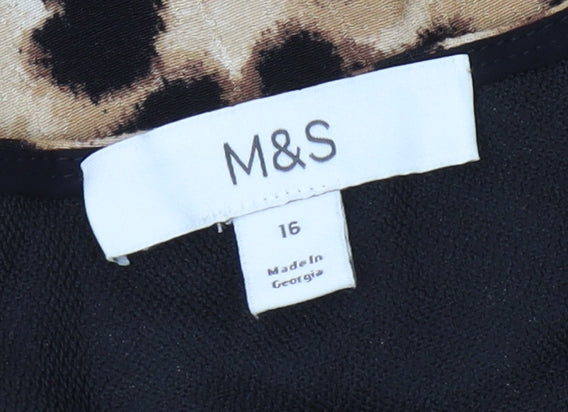 Marks and Spencer Women's Animal Print Kimono Blouse