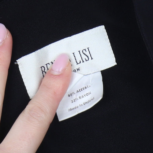 Ben de Lisi Black Sheath Dress Women's Size 10