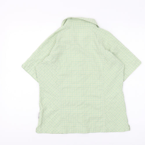 Sprayway Women's Green Check Button-Up Shirt
