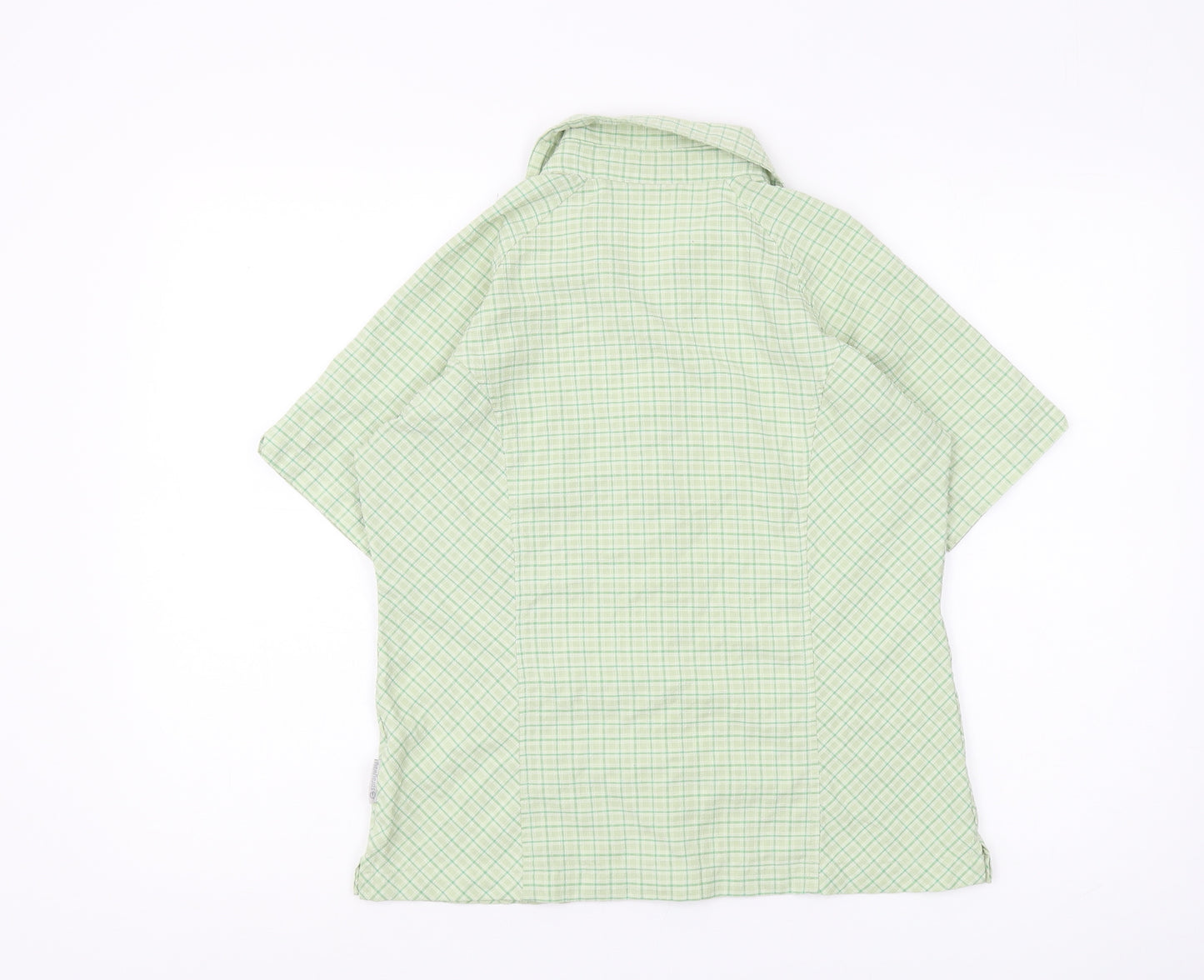 Sprayway Women's Green Check Button-Up Shirt