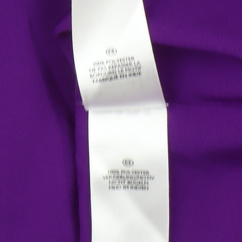 South Women's Purple Embroidered Shift Dress Size 12