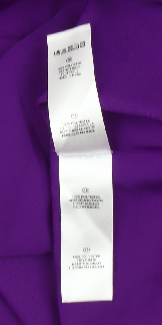 South Women's Purple Embroidered Shift Dress Size 12