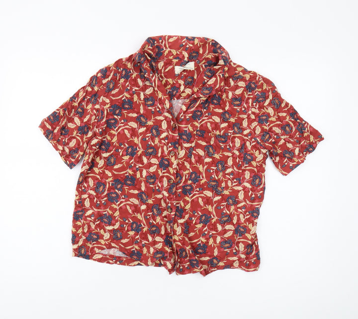 Urban Outfitters Women's Red Floral Blouse, Size S
