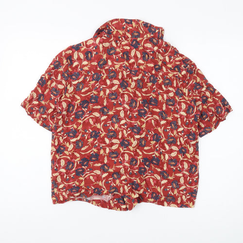 Urban Outfitters Women's Red Floral Blouse, Size S