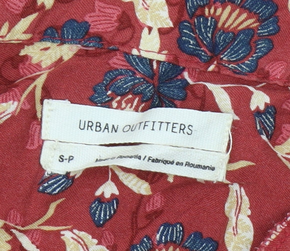 Urban Outfitters Women's Red Floral Blouse, Size S