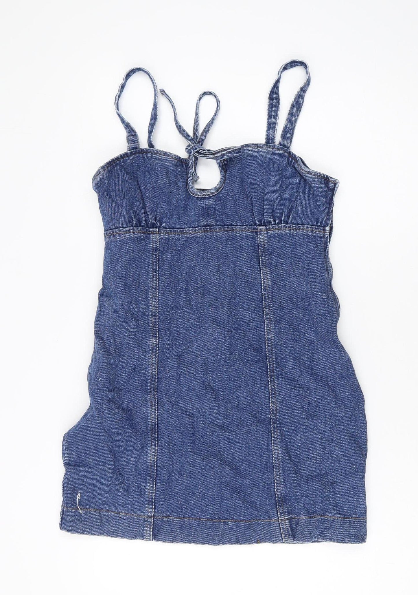 Urban Outfitters Women's Blue Denim Slip Dress M