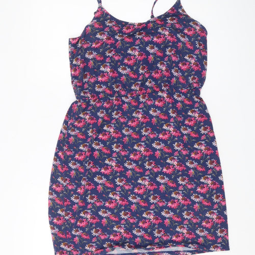 Oasis Women's Multicoloured Floral Slip Dress M