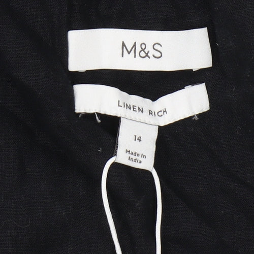 Marks and Spencer Women Black Camisole Size 14