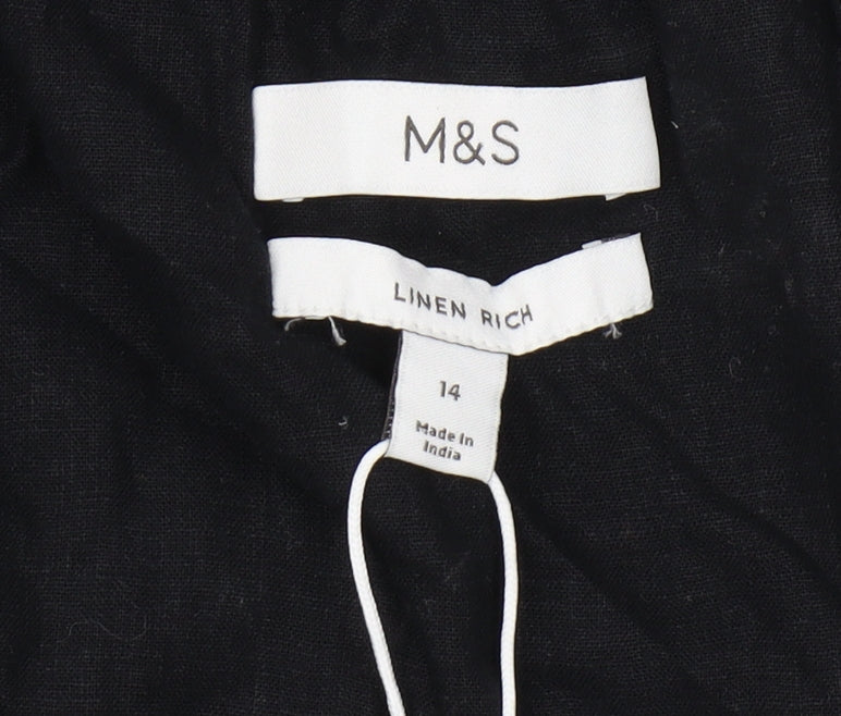 Marks and Spencer Women Black Camisole Size 14