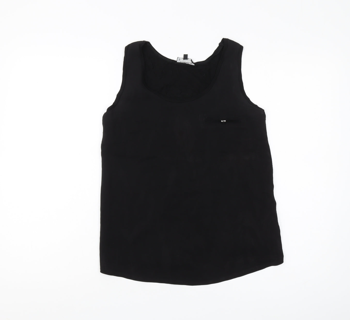 Warehouse Women's Black Tank Top Regular Size 10