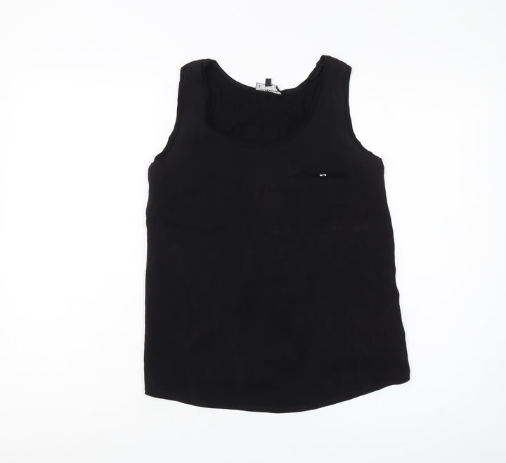 Warehouse Women's Black Tank Top Regular Size 10