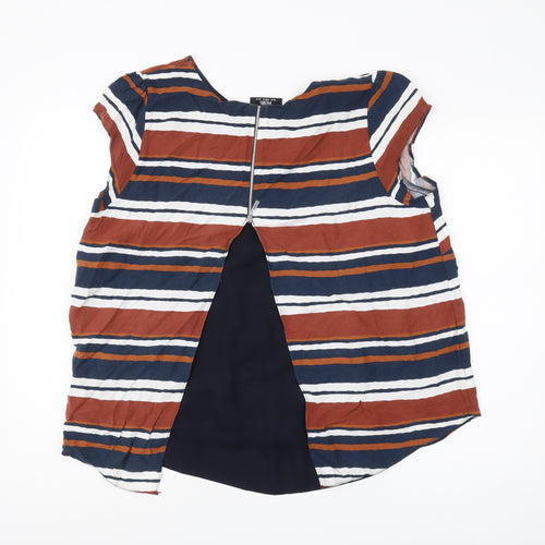 Wallis Women's Multicoloured Striped Blouse Size 18