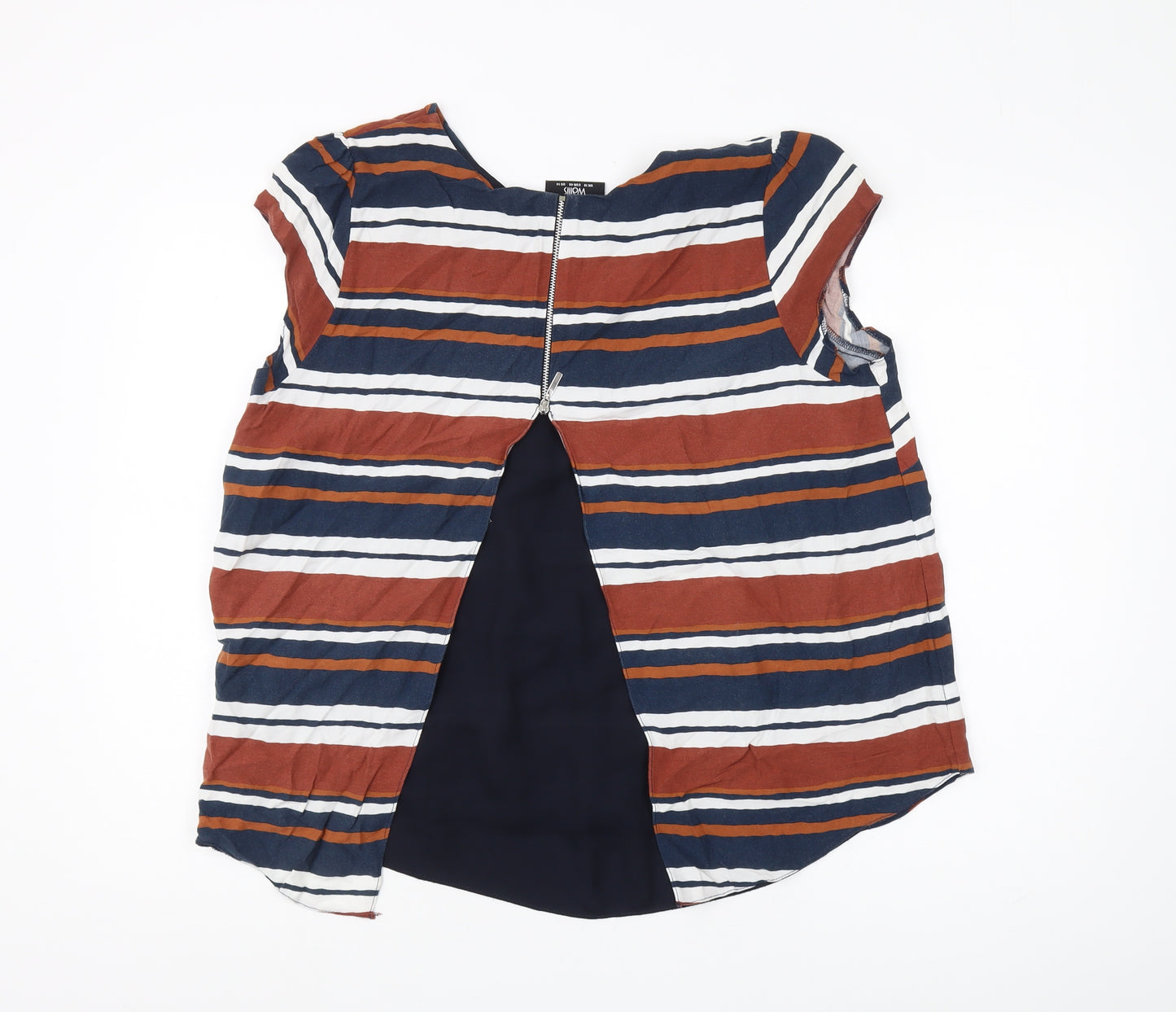 Wallis Women's Multicoloured Striped Blouse Size 18