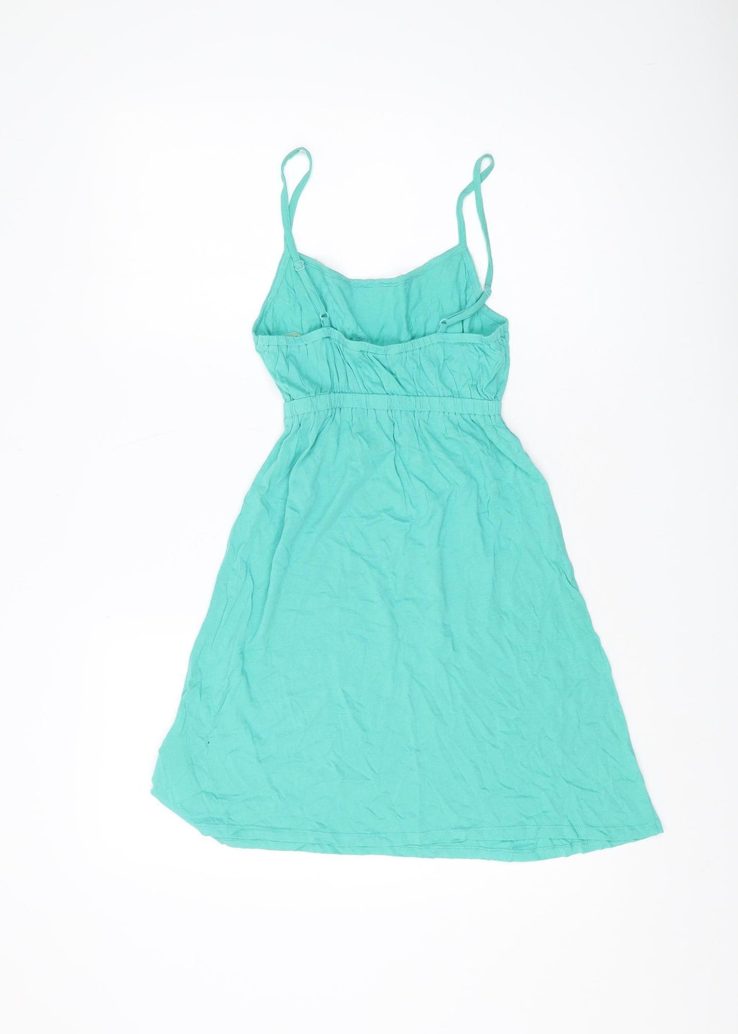 New Look Women's Green Slip Dress Size 8