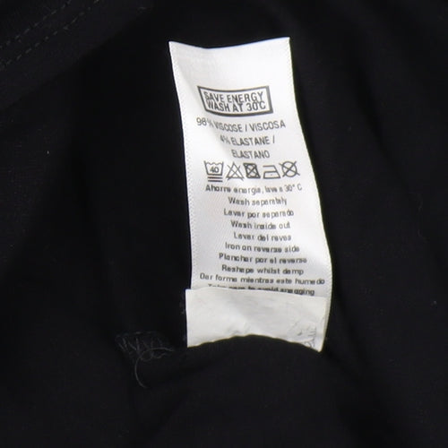 Wallis Women’s Black Midi Straight Skirt, Size M