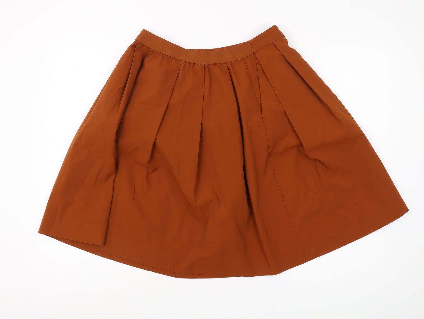 UNIQLO Women's Brown Pleated Skirt - Size M