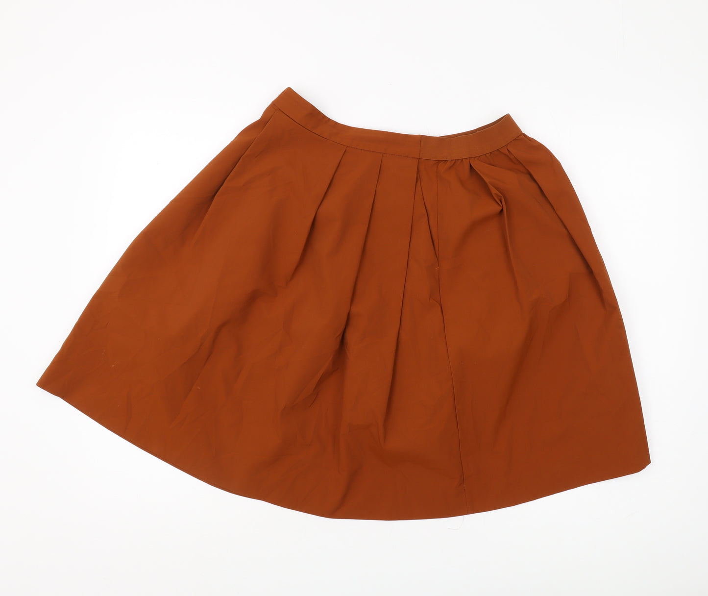 UNIQLO Women's Brown Pleated Skirt - Size M