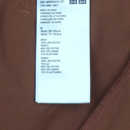 UNIQLO Women's Brown Pleated Skirt - Size M