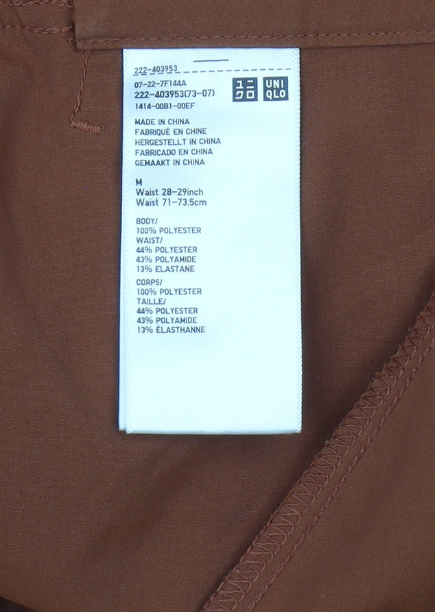 UNIQLO Women's Brown Pleated Skirt - Size M